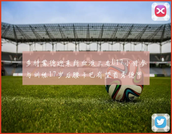 多特蒙德迎来新血液三名U17小将参与训练17岁后腰卡巴有望首秀德甲